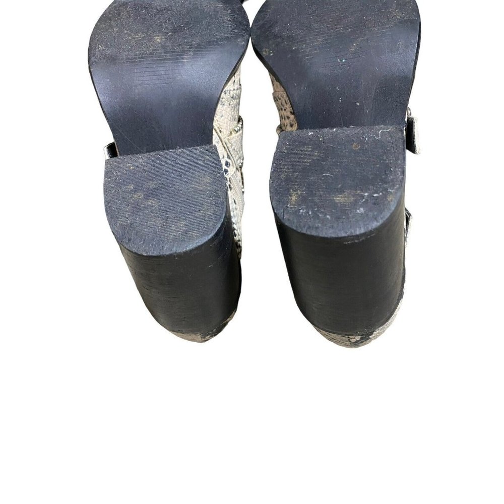 Steve Madden Snake Print Righteous Moto Bootie 8 - Picture 9 of 9